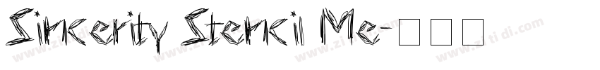 Sincerity Stencil Me字体转换